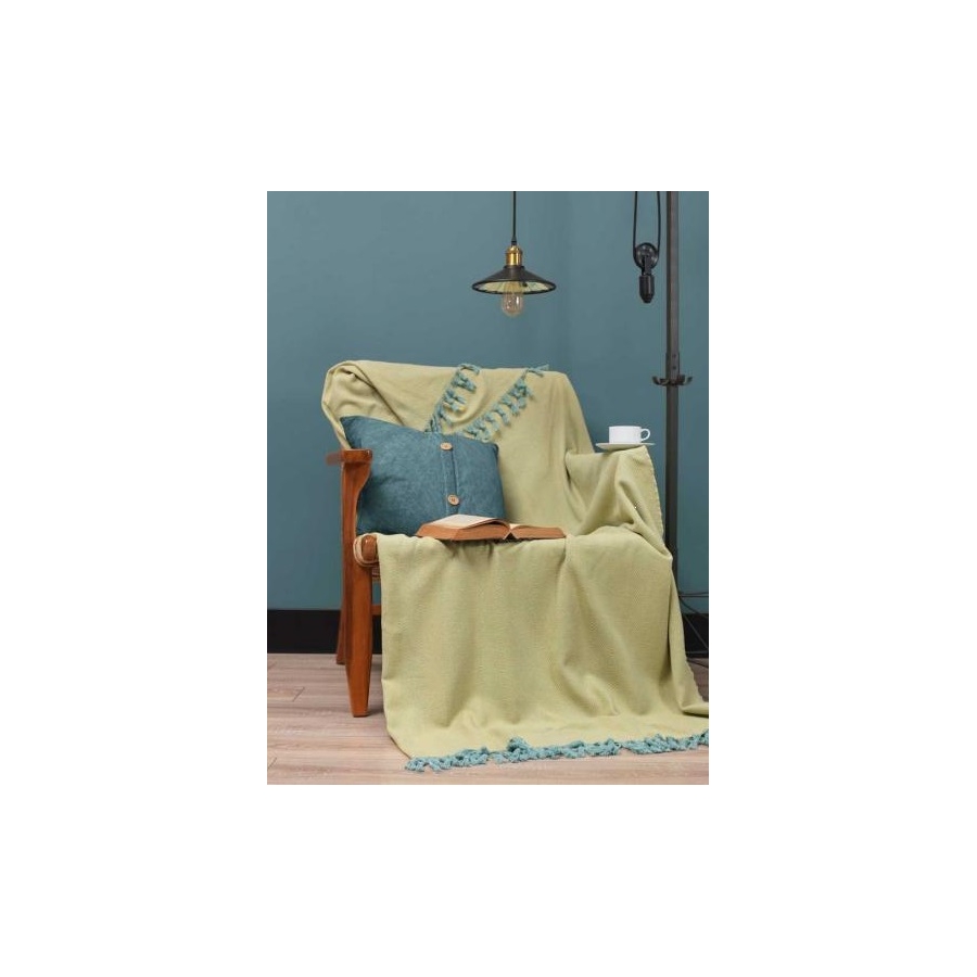

Плед Eponj Home - Iplik 200*240 Sari-Mint желтый-ментоловый (svt-2000022251075)