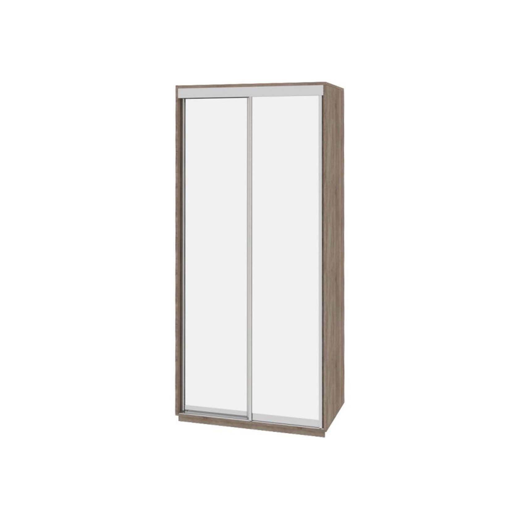 

Шкаф-купе Виват — 2 двери (ДОМ) Зеркало-Дуб сонома трюфель 110x60x220