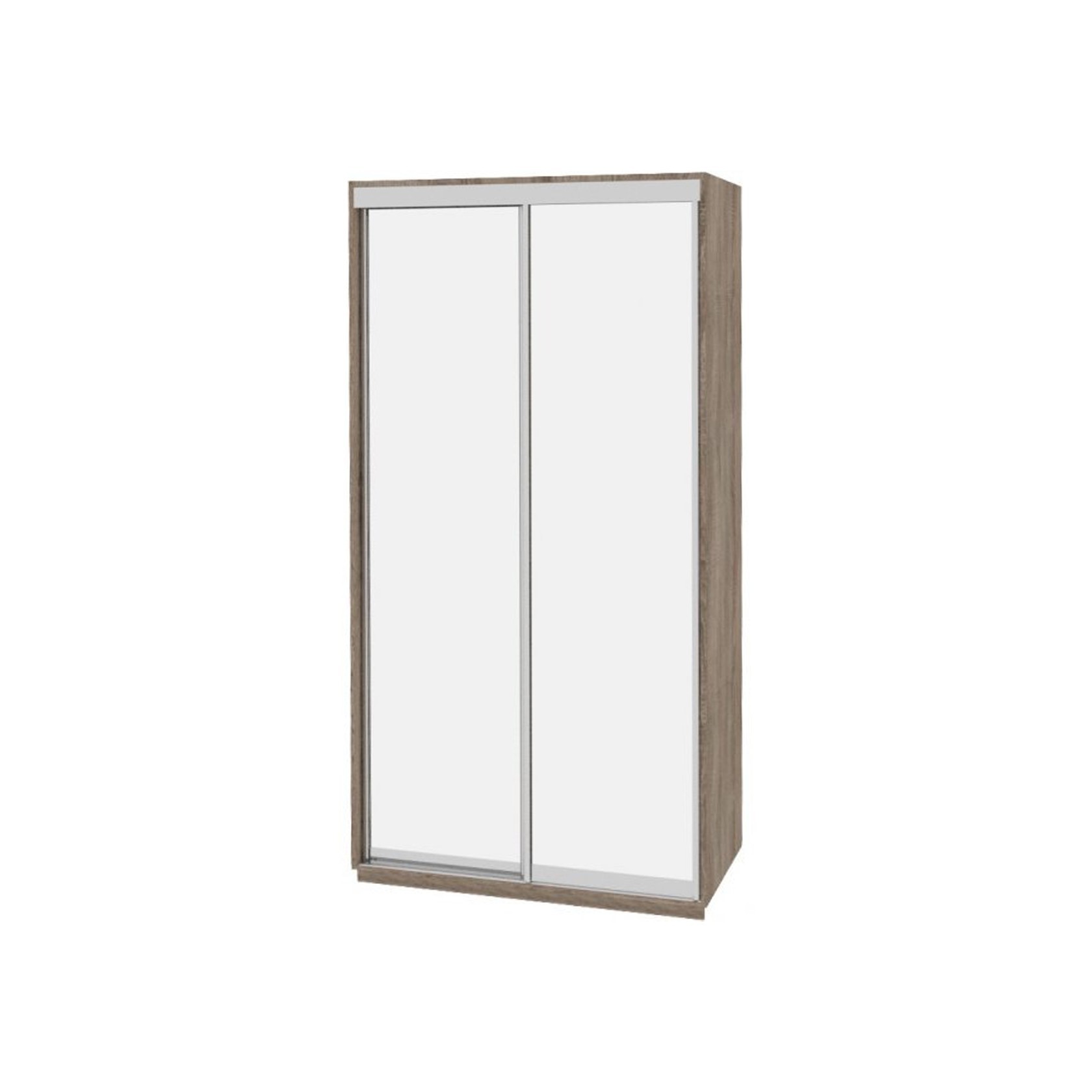 

Шкаф-купе Виват — 2 двери (ДОМ) Зеркало-Дуб сонома трюфель 120x60x220