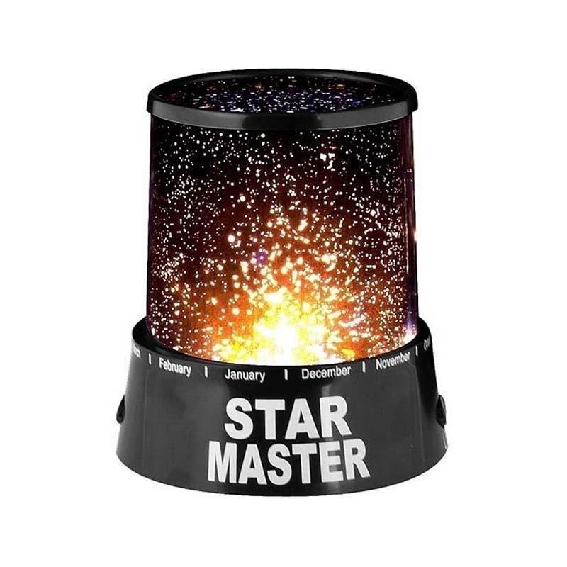 

Лампа-ночник звездное небо Star Master Чёрный