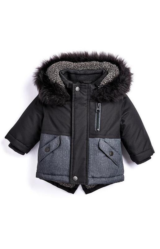 

Парка Primark еврозима 98 см черно-серая (1267014-1)