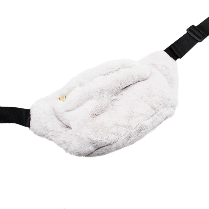 

Сумка Бананка на пояс меховая женская Fantasy Accessories FA7003.277 белая