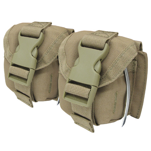 

Гранатный подсумок двойной молле Condor Double Frag Grenade Pouch MA14 Тан (Tan) Один размер