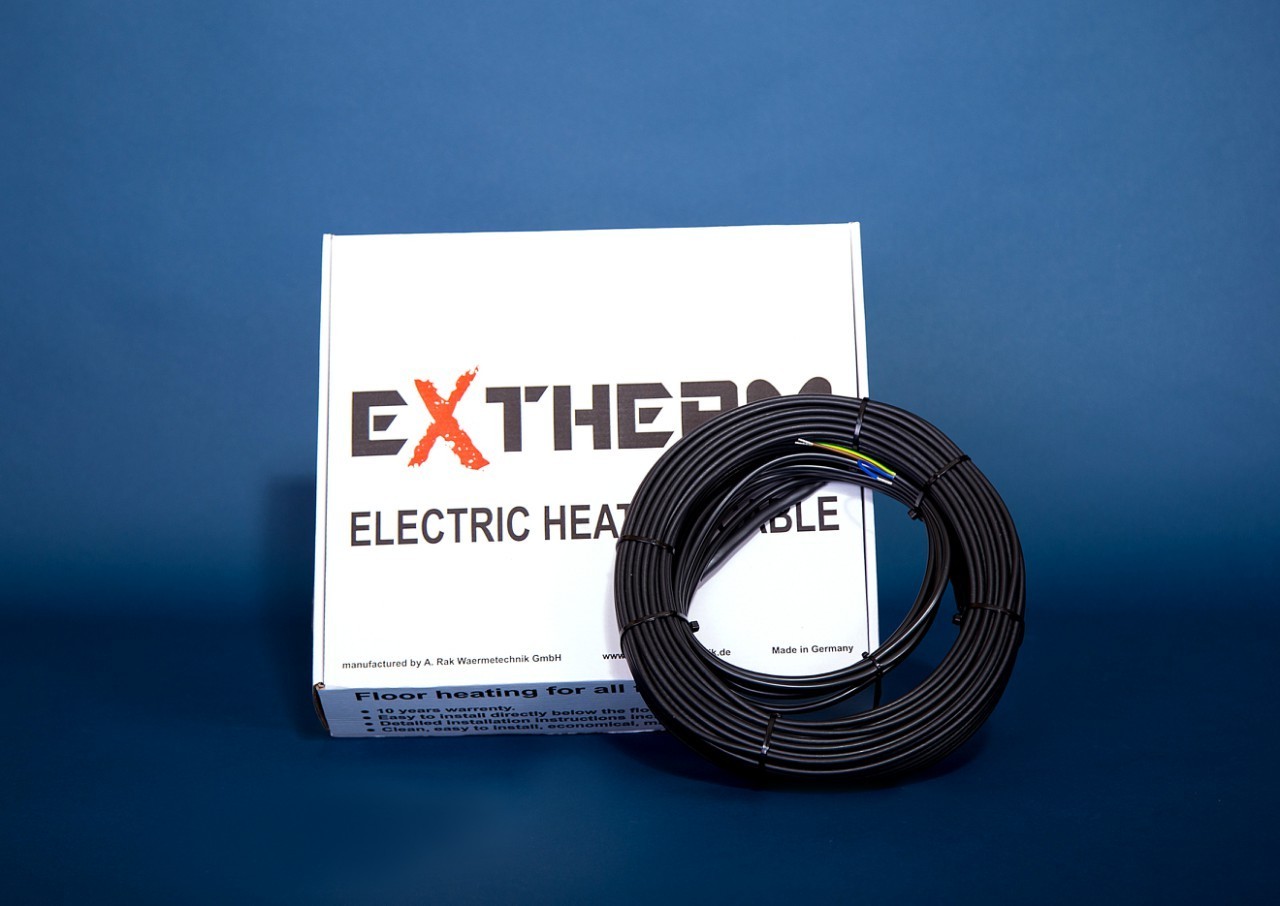 

Нагревательный кабель Extherm ETC ECO 20-1200 (Германия) 60 м / 4.5 м2 - 7.5 м2 / 1200 Вт
