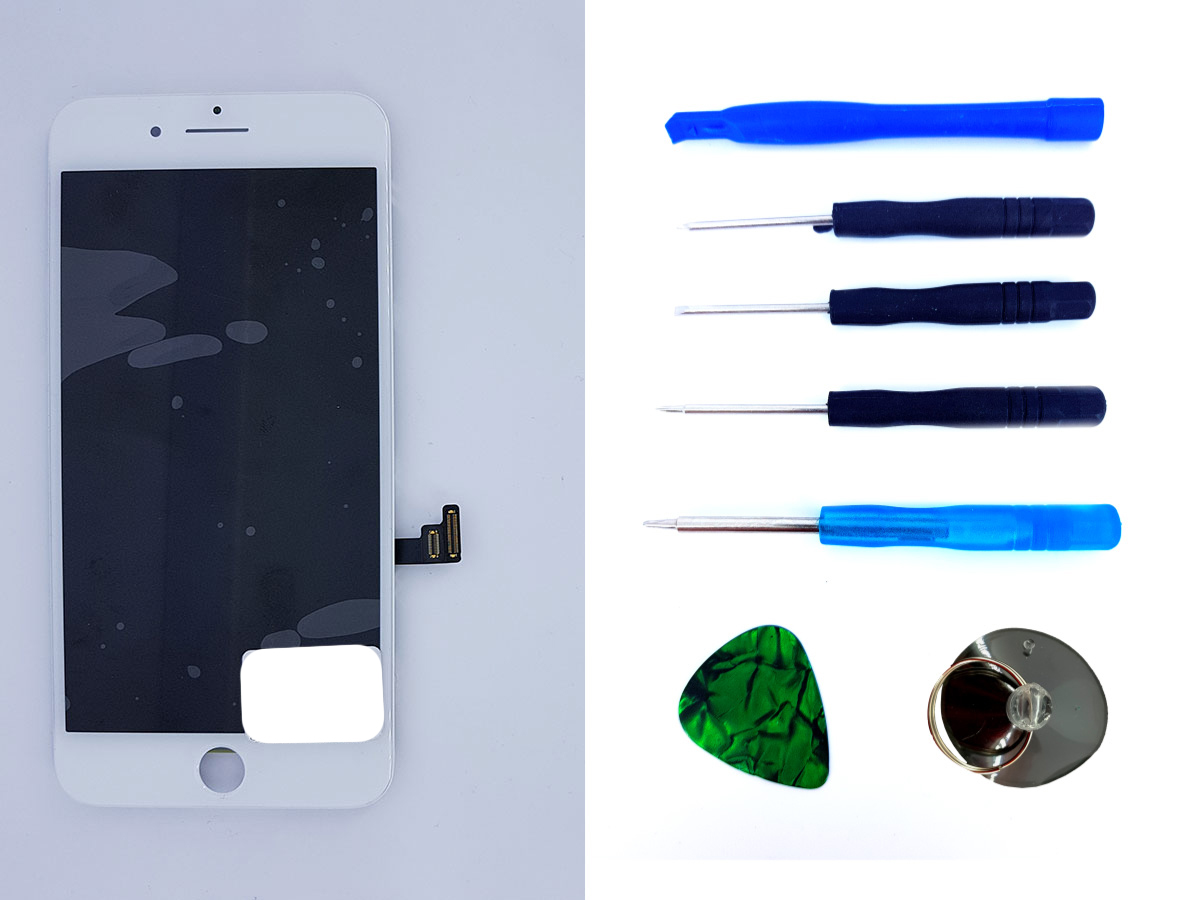 

Дисплейный модуль (дисплей, экран) iPhone 8 Plus белый Original PRC + набор для замены