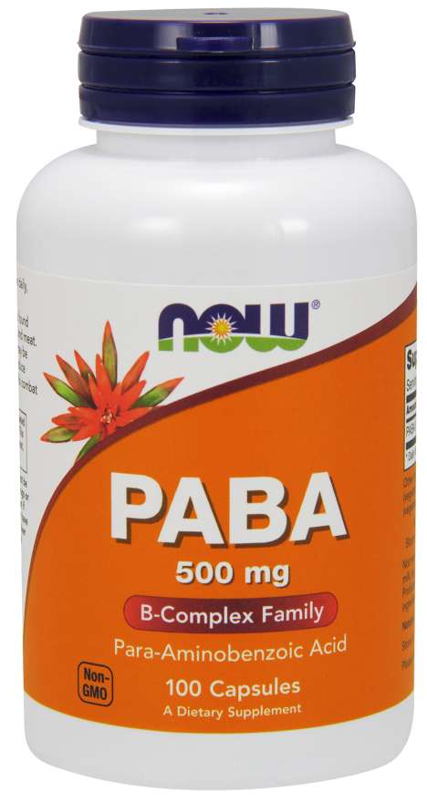 

Специальный продукт NOW PABA 500 mg Capsules 100 капсул (4384302321)