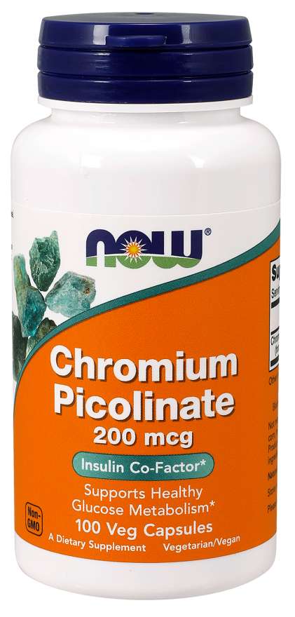 

Специальный продукт NOW Chromium Picolinate 200 mcg Veg Capsules 120 капсул (4384302314)