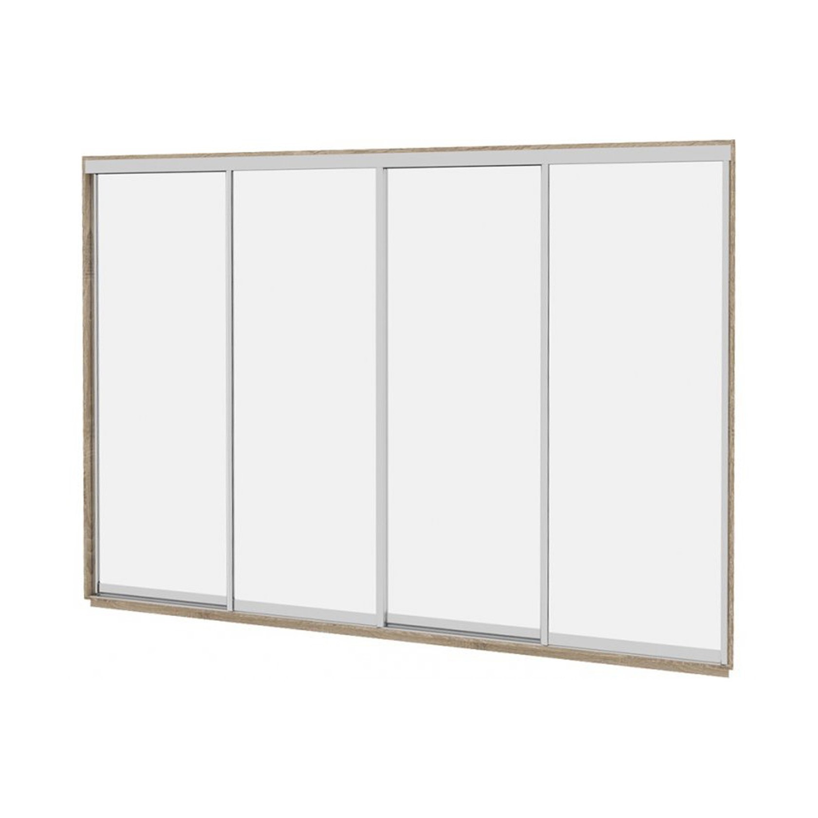 

Шкаф-купе Виват — 4 двери (ДОМ) Зеркало-Дуб сонома 390x60x220