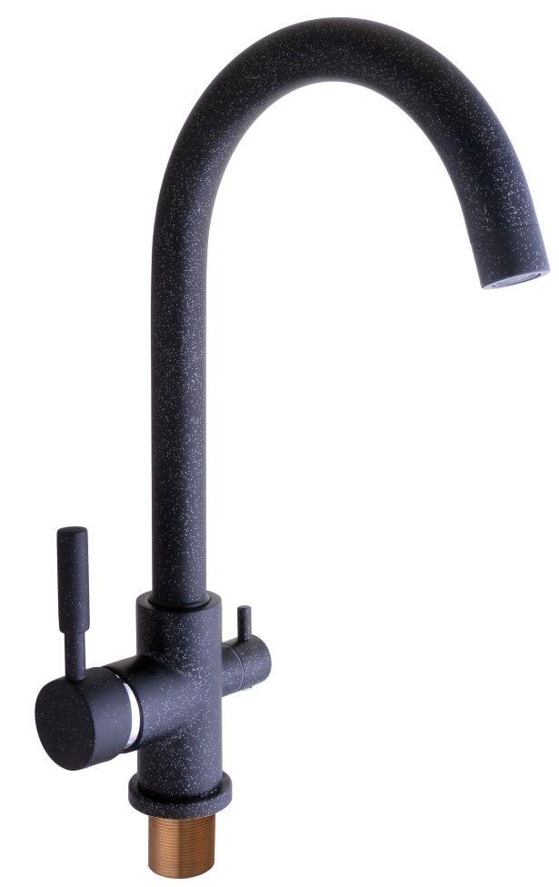 

Черный смеситель для кухни Globus Lux LAZER GLLR-0333 ЧЕРНЫЙ