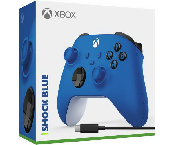 

Microsoft Xbox Series X | S Wireless Controller with Bluetooth (Shock Blue) + USB Type-C кабель