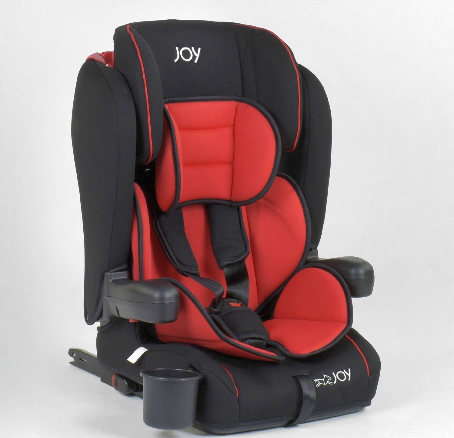 

Детское автокресло JOY 96710 красно черное универсальное ISOFIX группа 1/2/3/ вес ребенка от 9 до 36кг