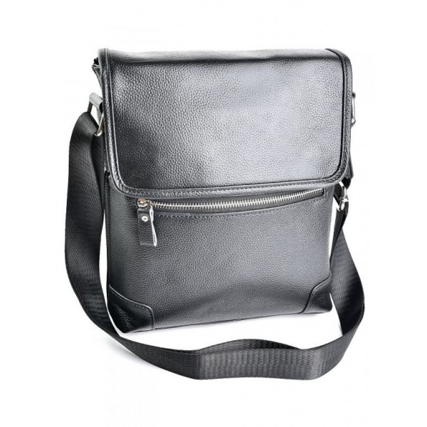 

Мужская кожаная сумка BagMan №SL-036 Black