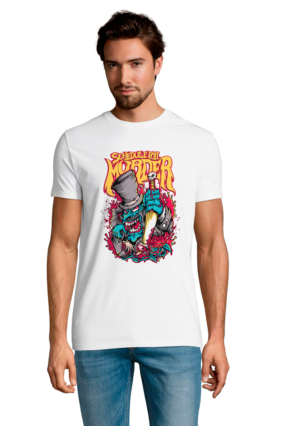

Футболка OWEAR с ярким принтом 3485--WH3  Белый, Футболка OWEAR с ярким принтом 3485-M-WH3 M Белый