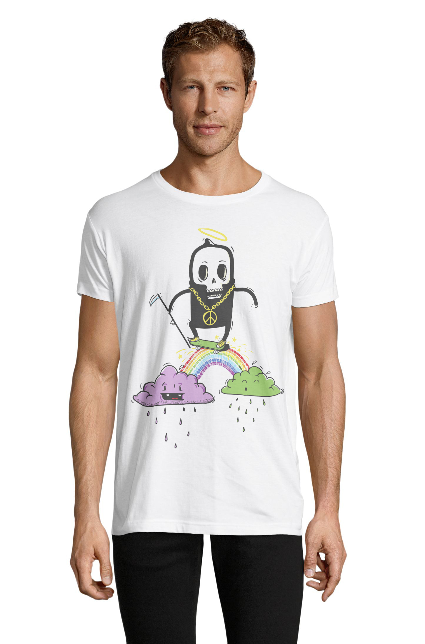 

Футболка OWEAR с принтом приколы 1122-569-M-WH  Белый, Футболка OWEAR с принтом приколы 1122-569-M-WH XS Белый