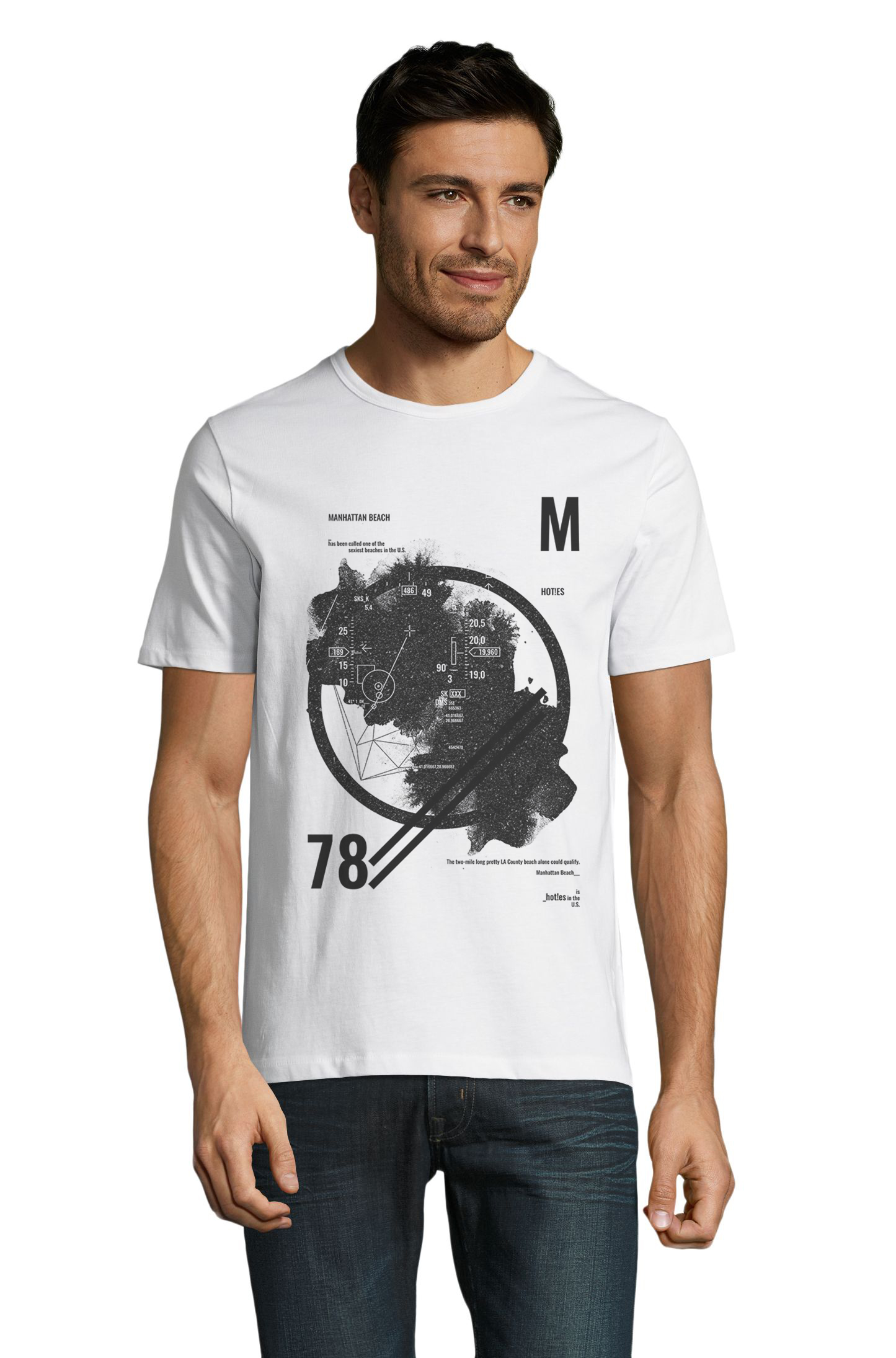 

Футболка с модным принтом OWEAR 4084-M-WH2  Белый, Футболка с модным принтом OWEAR 4084-M-WH2 XL Белый