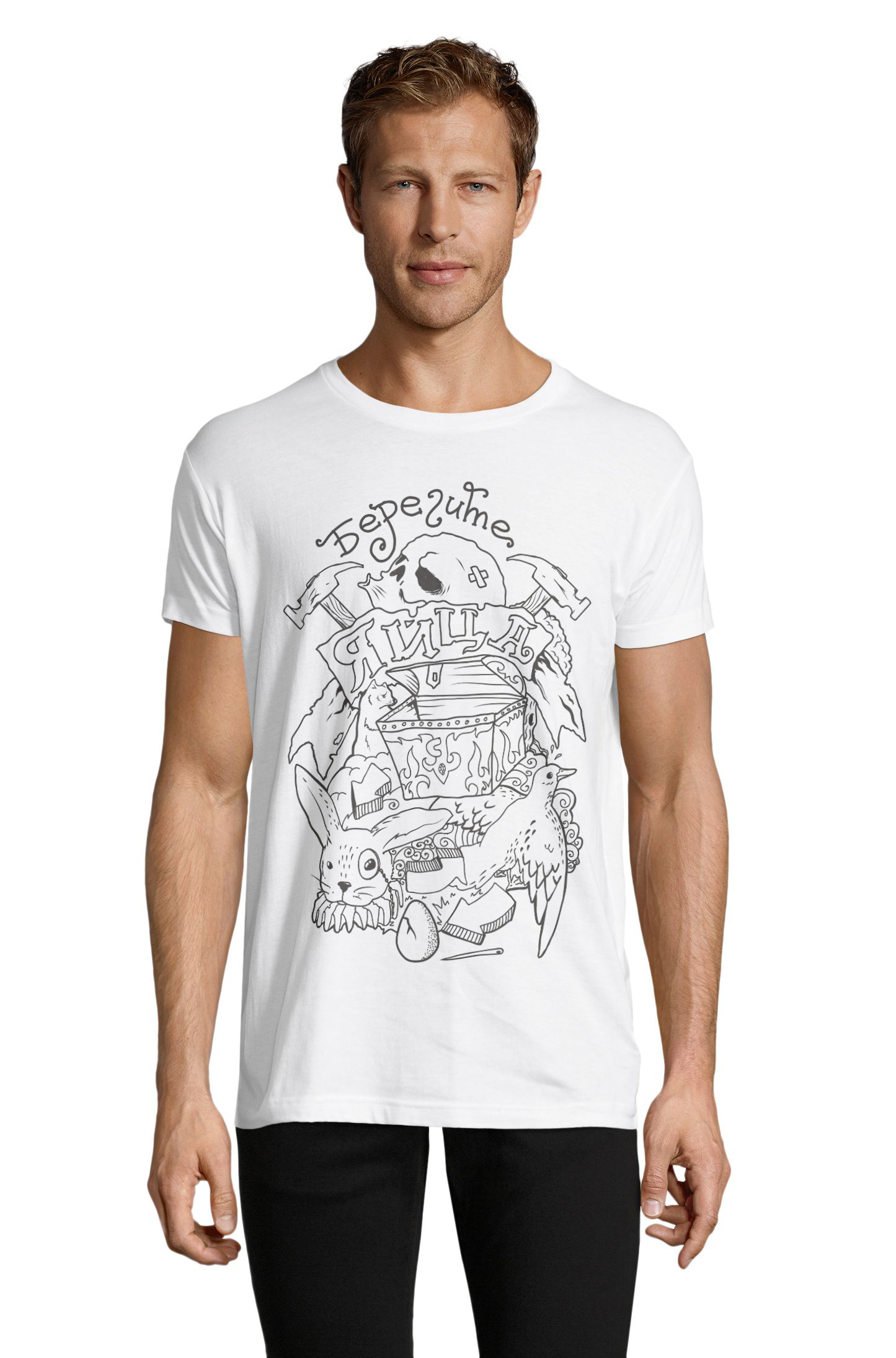 

Футболка OWEAR с принтом приколы 1122-502-M-WH  Белый, Футболка OWEAR с принтом приколы 1122-502-M-WH 3XL Белый