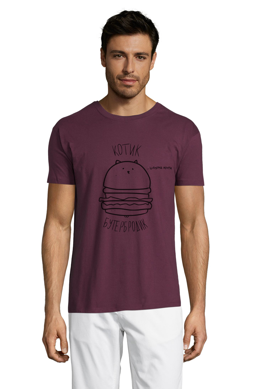 

Футболка OWEAR с ярким принтом 5256-M-BU1  Бордовый, Футболка OWEAR с ярким принтом 5256-M-BU1 L Бордовый
