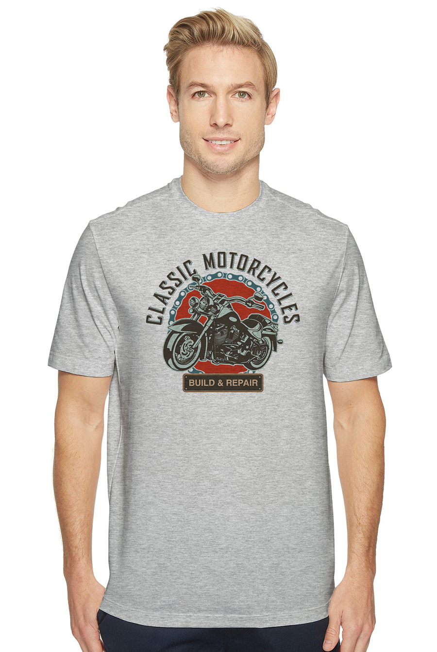 

Футболка OWEAR с Авто-мото принтом 362-M-GH7 XXL Серый-меланж