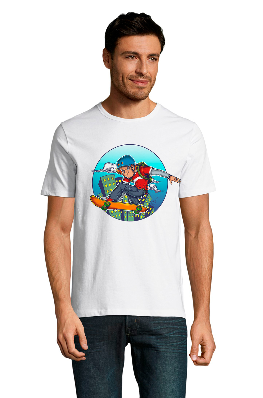 

Футболка OWEAR с ярким принтом 2944-M-WH2  Белый, Футболка OWEAR с ярким принтом 2944-M-WH2 L Белый
