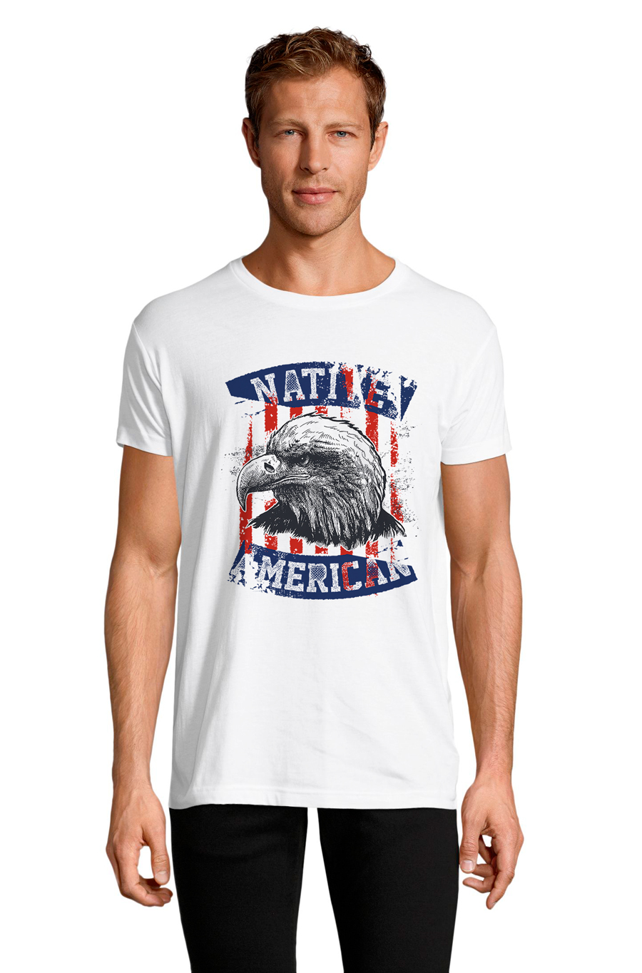 

Футболка с принтом Животные 889-M-WH1 XXL Белый