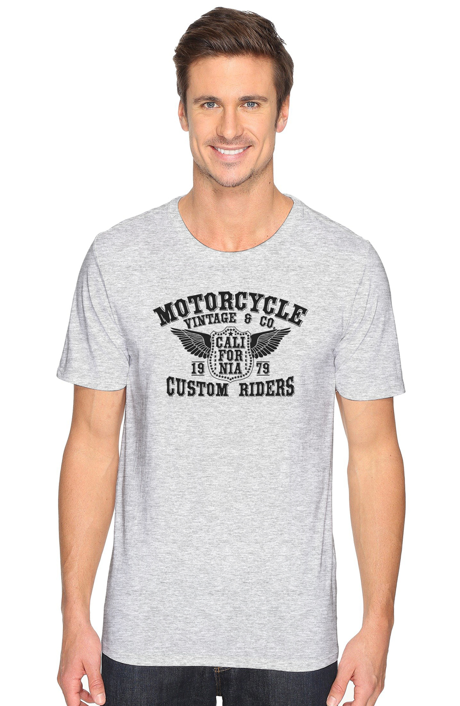 

Футболка OWEAR с Авто-мото принтом 3534-M-GH9 XXL Серый-меланж