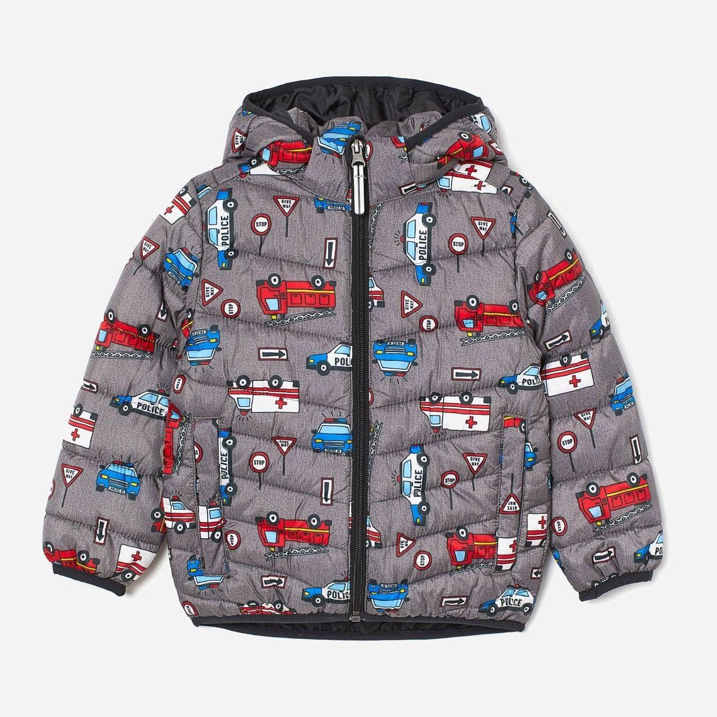 

Демисезонная куртка H&M 1708-8210231 134-140 см Серый/Машинки (hm03859045309)