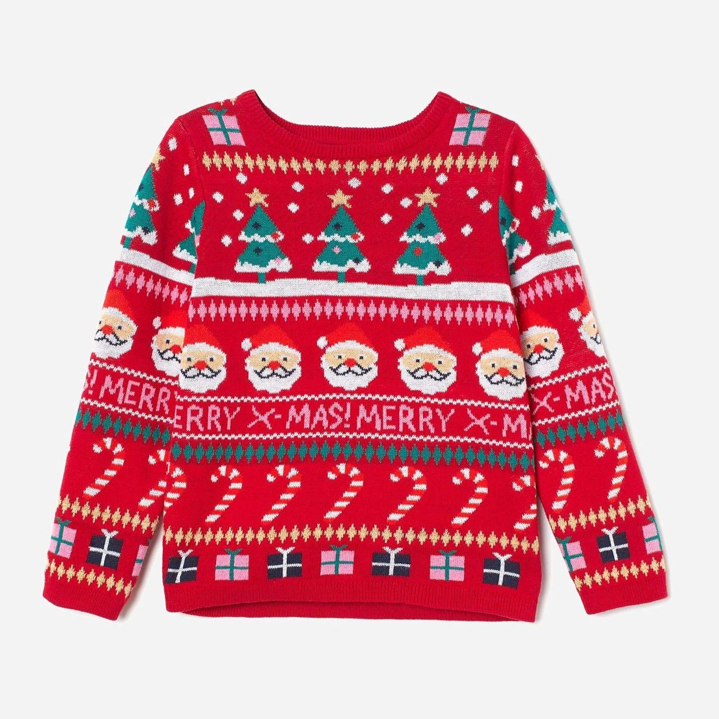 

Джемпер H&M 1808-8951512 98-104 см Красный/Принт