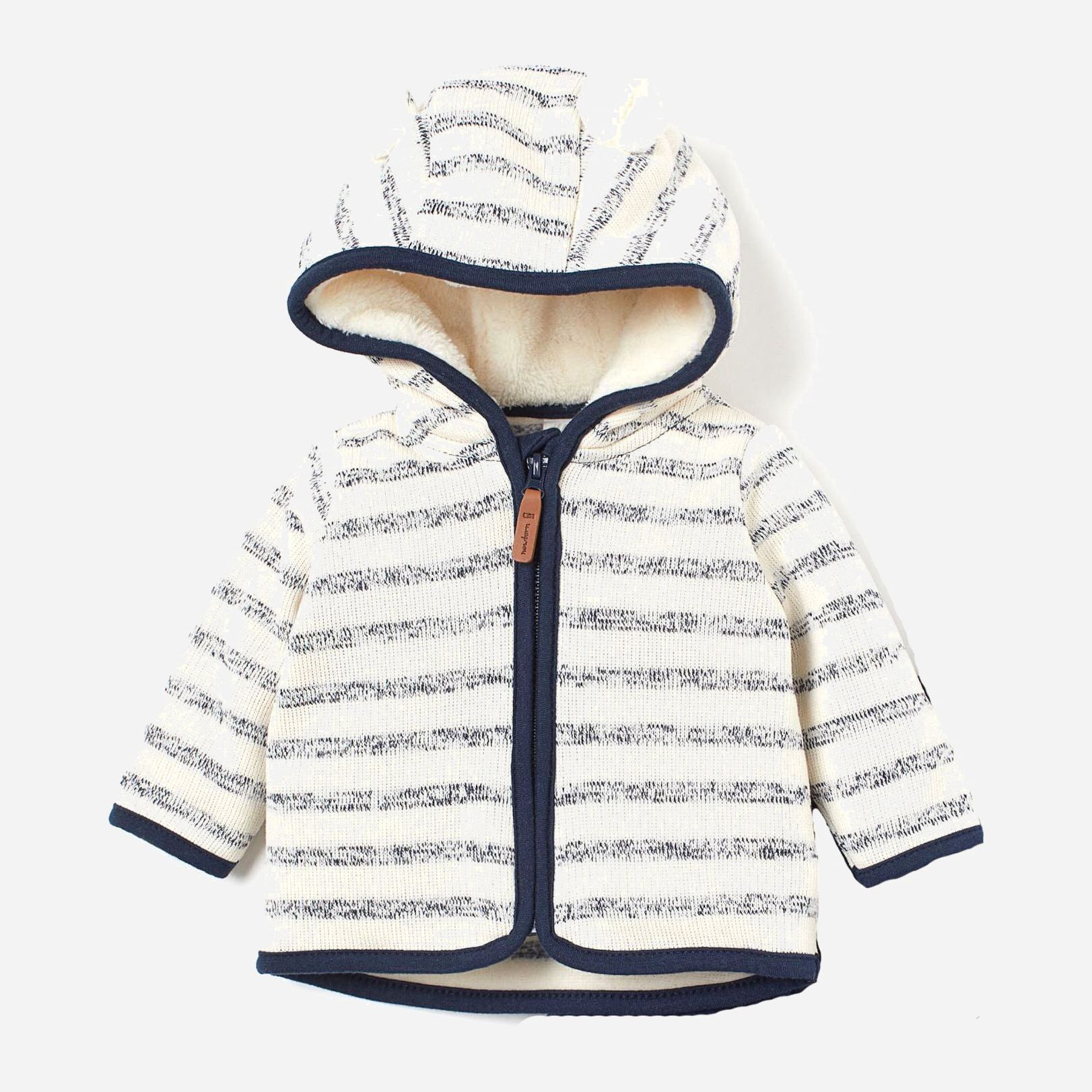 

Толстовка H&M 508-8665032 74 см Молочно-синий/Полоска