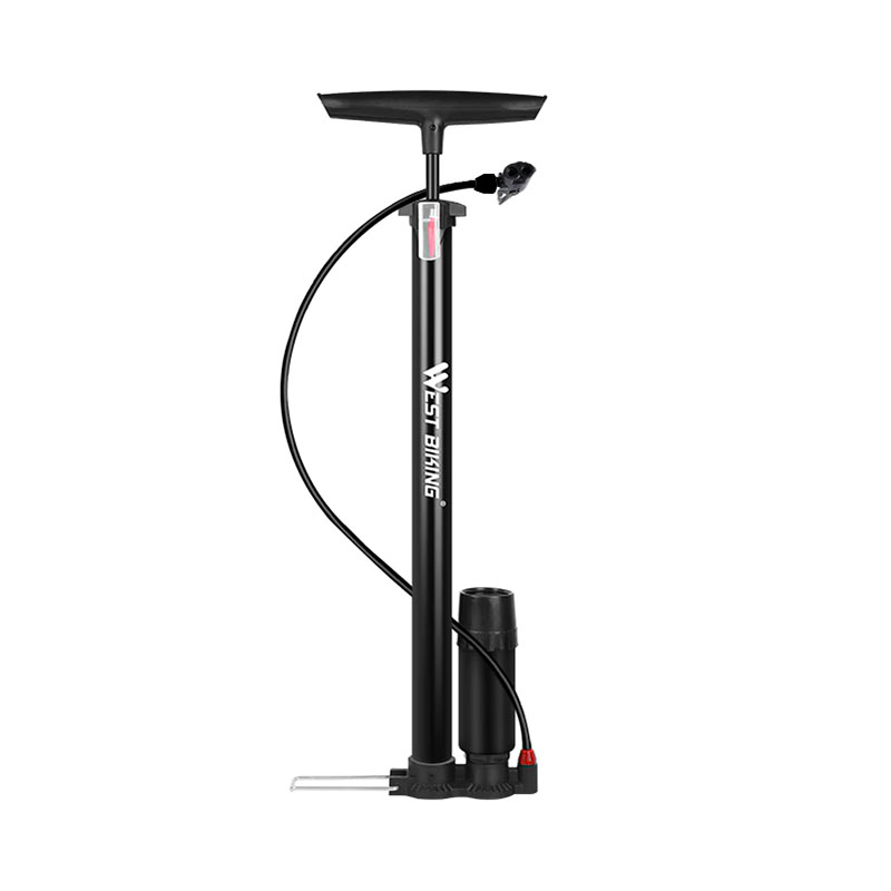 

Насос велосипедный West Biking YP0711066 Black с манометром велонасос