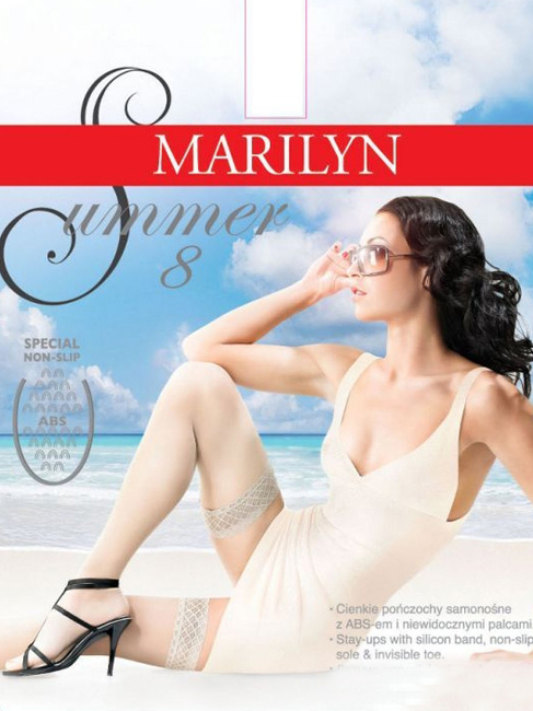 

Панчохи Marilyn Summer 8 abs / bianco, Панчохи Marilyn Summer 8 abs 1/2 bianco