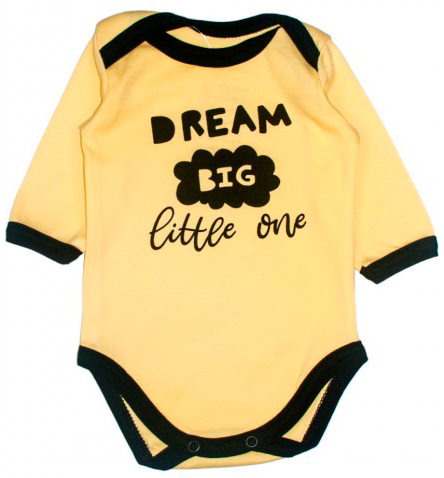 

Бодик MISHKA желтый Little star Dream big 68 (1423-68)