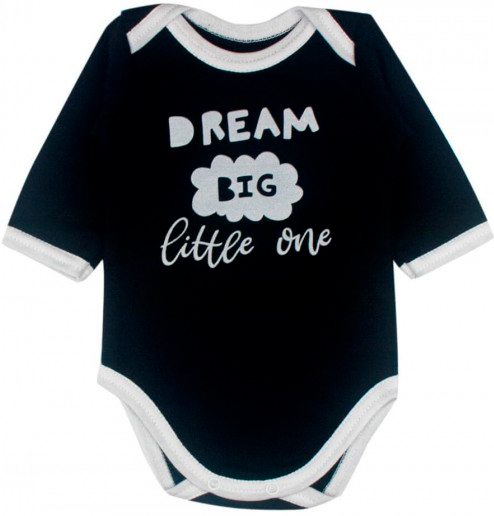 

Бодик MISHKA черный Little stars Dream big little one 62 (1021111-62)