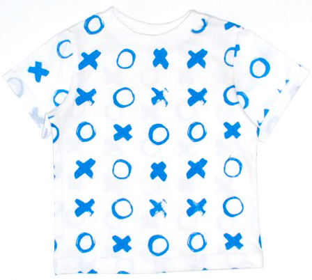 

Футболка MISHKA Hugs and kisses бело-голубая 140 (1465-140)