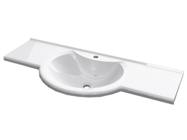 

Раковина FANCY MARBLE Lena белая глянцевая 140 см