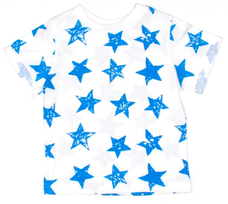 

Футболка MISHKA Stars белая с синим 116 (1459-116)