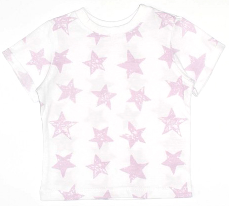 

Футболка MISHKA Stars белая с розовым 110 (1460-110)