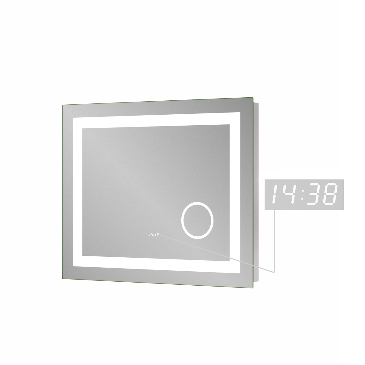 

Зеркало LED SANWERK ULTRA Mega 90х65 см