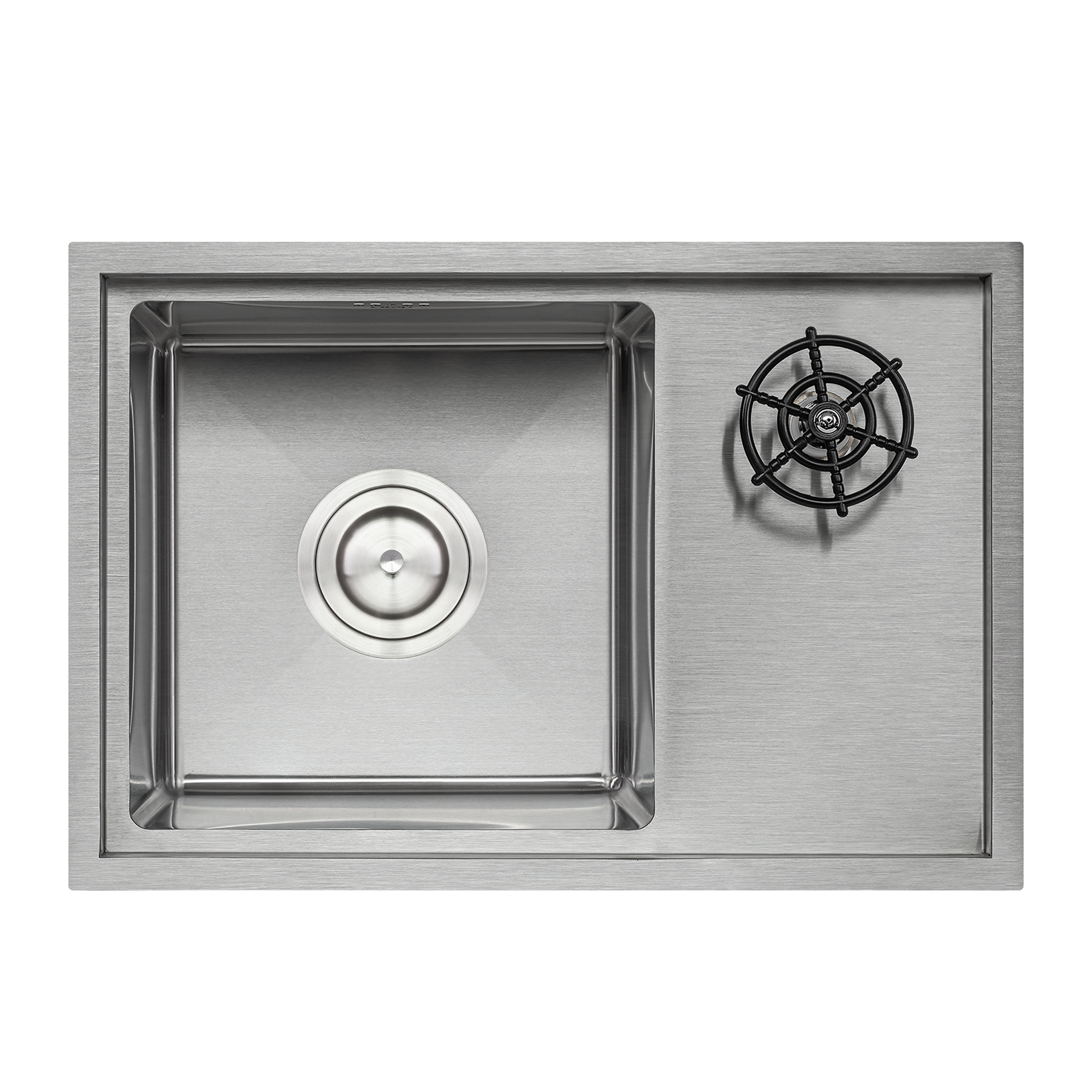 

Кухонная мойка с крышкой и омывателем Qtap DC5638 Satin 3.0/1.2 мм (QTDC56383012)