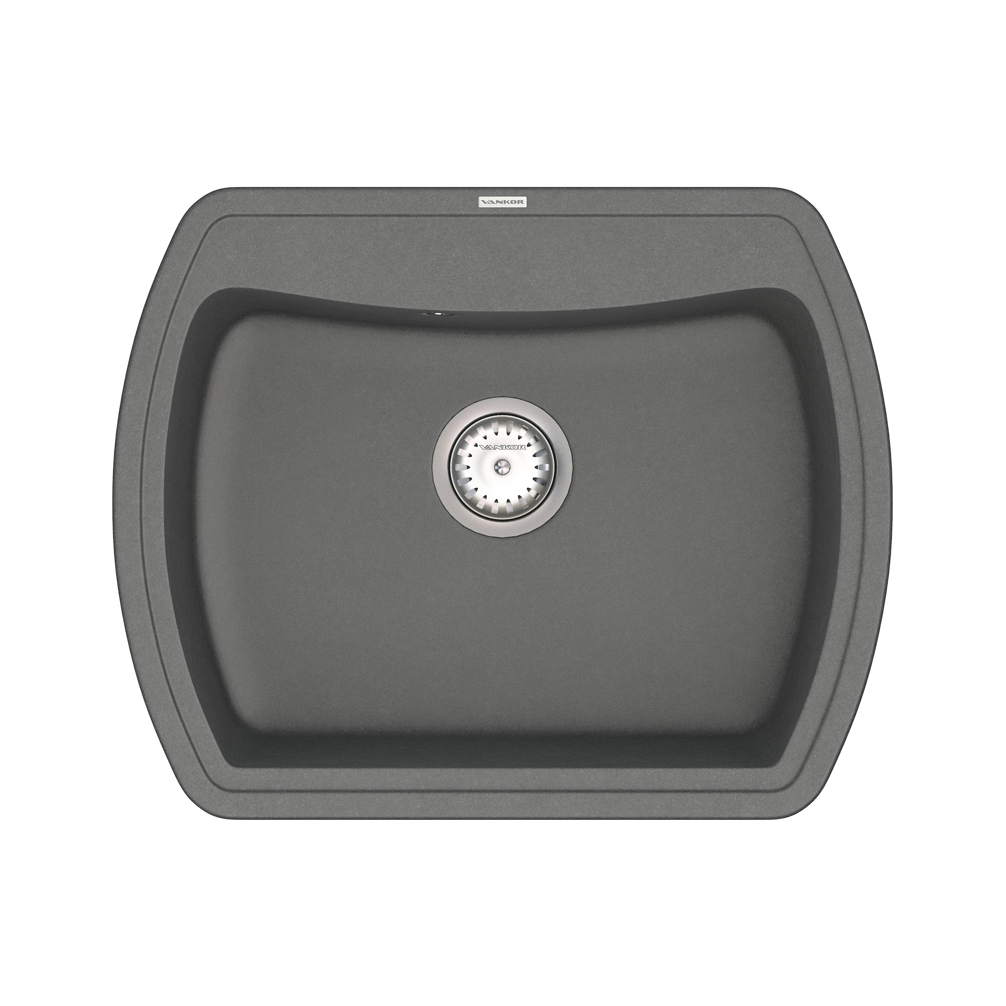 

Кухонная мойка VANKOR Norton NMP 01.63 Gray + сифон VANKOR