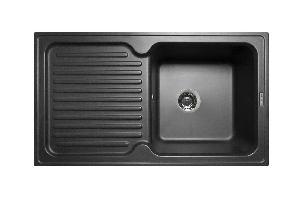 

Кухонная мойка гранитная MIRAGGIO ORLEAN black