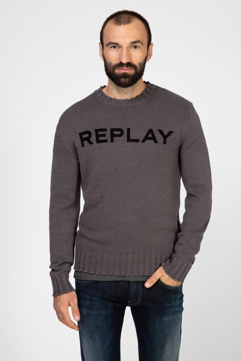 

Мужской серый джемпер Replay XXL UK3054.000.G22454G