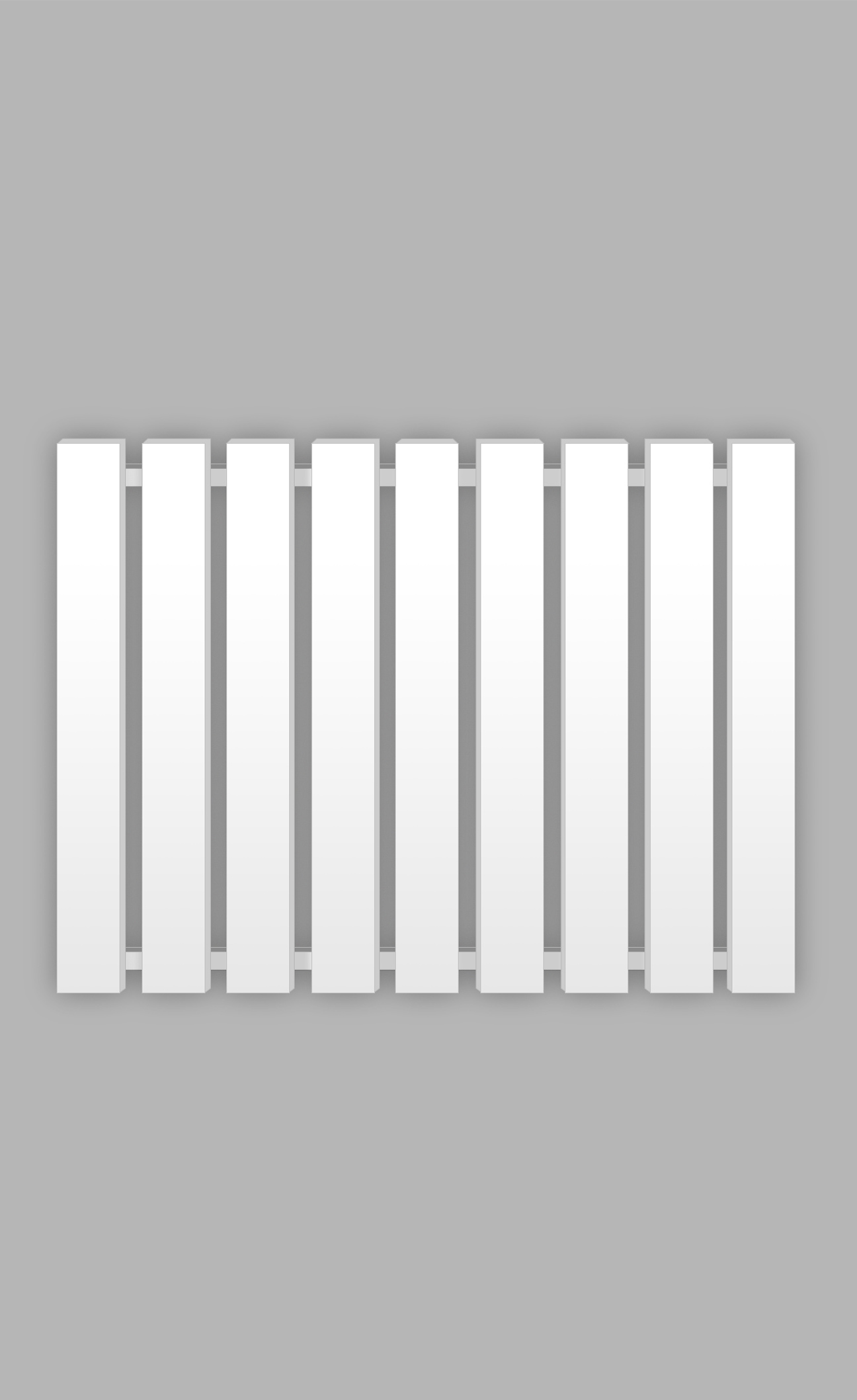 

Полотенцесушитель Genesis-Aqua Batteria 120x60 см водяной белый