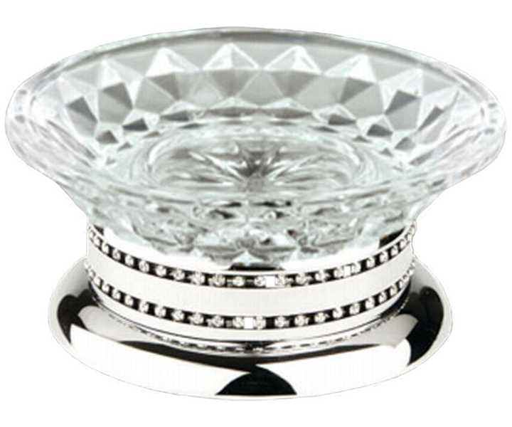 

Мыльница в ванную Kugu Versace Freestand Glass 860C, хром+стекло(860C)