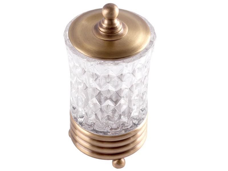 

Стакан косметический Kugu Hestia Freestand 940A, античная бронза+стекло(940A)