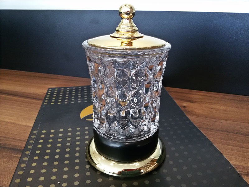 

Стакан косметический Kugu Freestand GB 240GB, золото+стекло(240GB)
