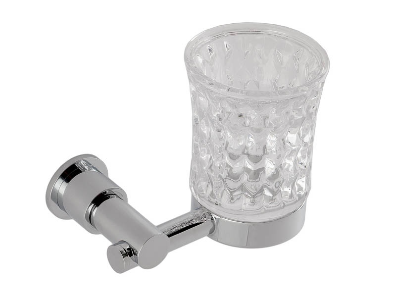 

Стакан в ванную Kugu Eva 106, хром+стекло(106)