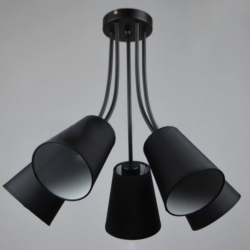 

Люстра стельова Light House NM-14305/5 BK BK чорна