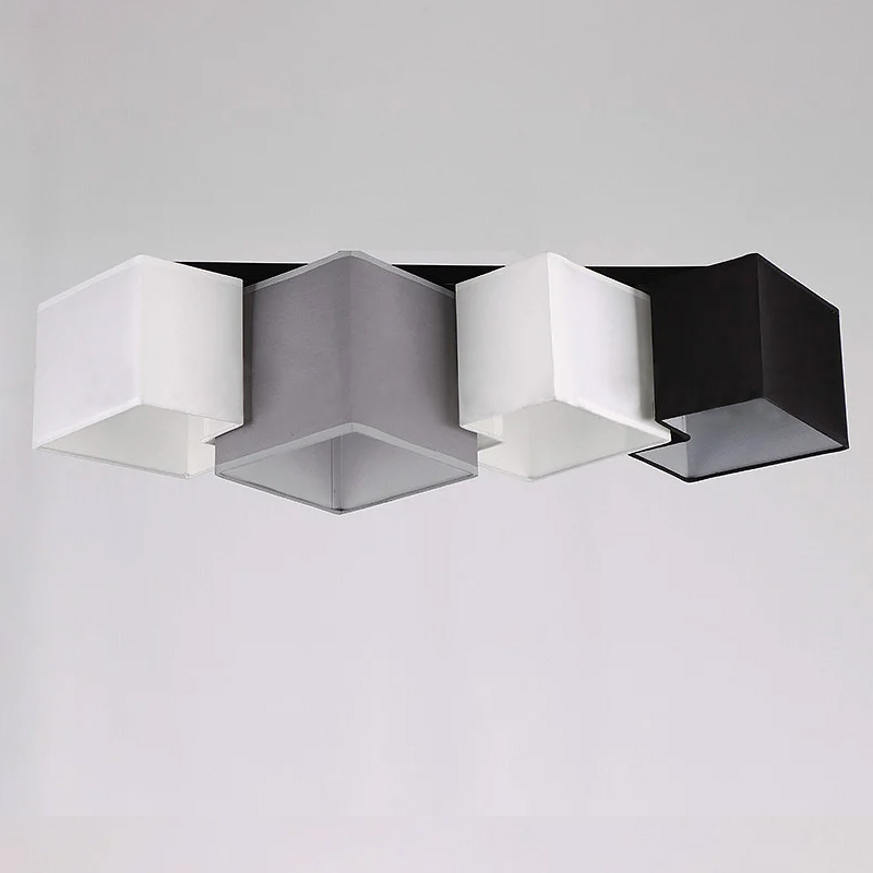 

Люстра потолочная Light House NM-14310/4 BK WT BK черная