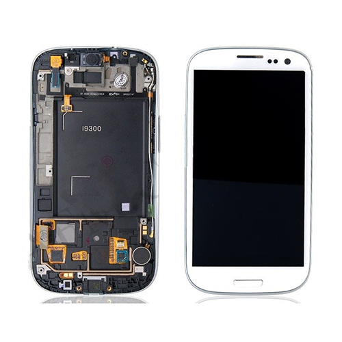 

Дисплей SAMSUNG i9300/Galaxy S3 с тачскрином с корпусной рамкой белый