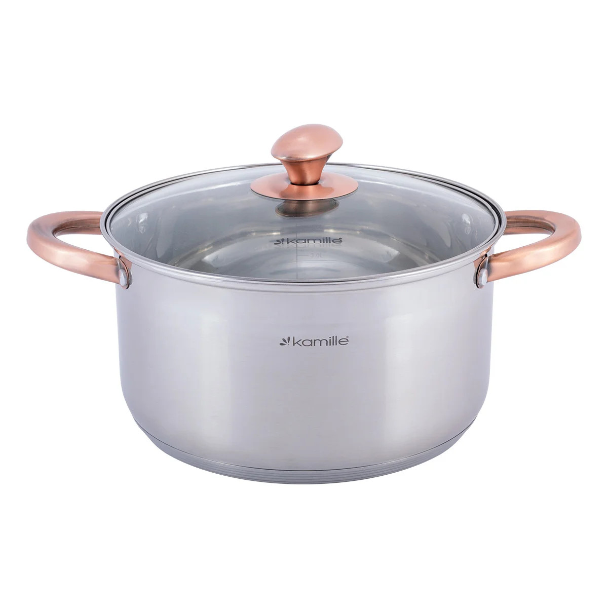 

Кастрюля со стеклянной крышкой Kamille KM-4934 5 л 24 см